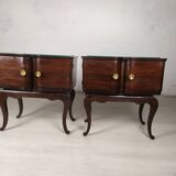 Pair of vintage bedsides