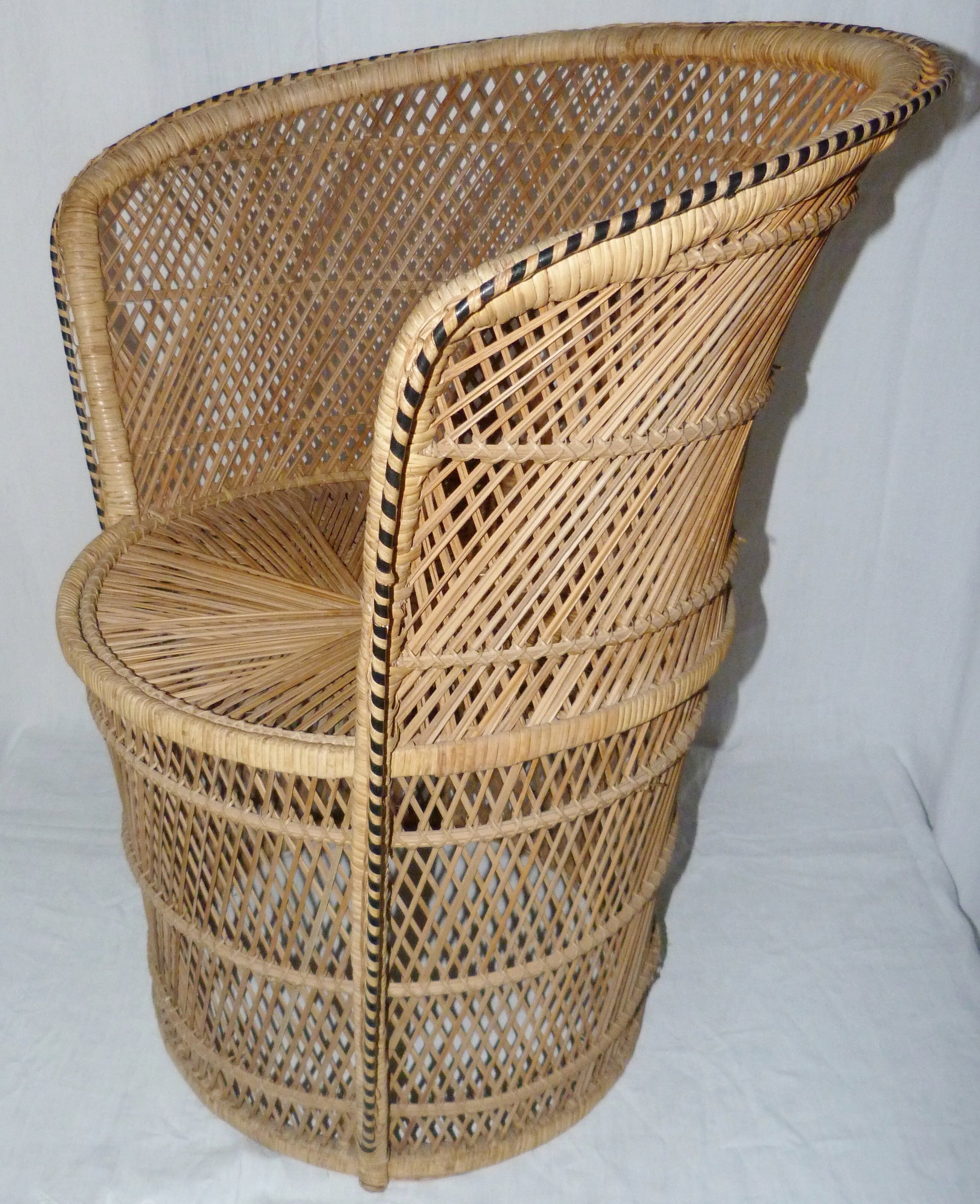 Rattan armchair