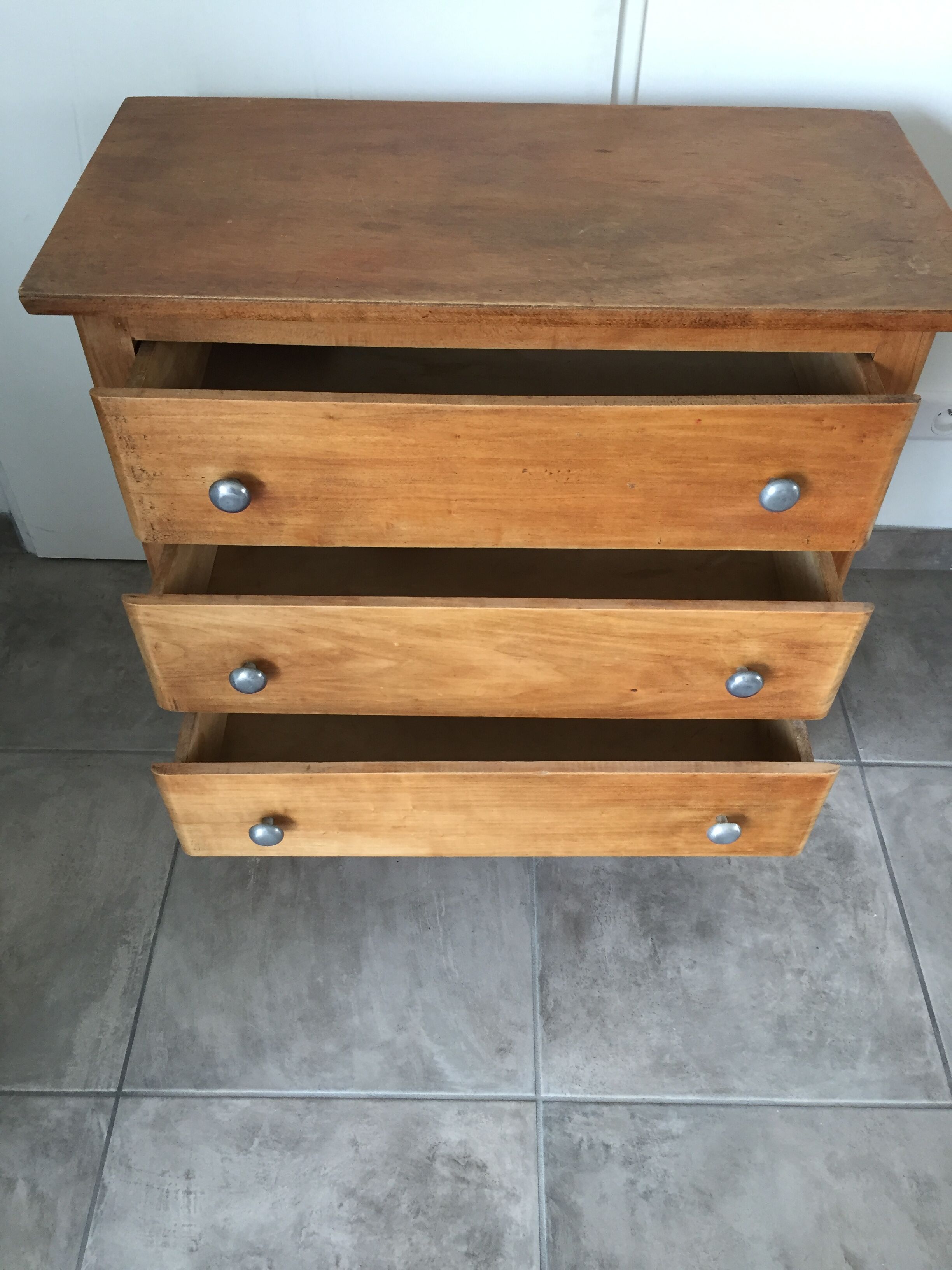 Chest of drawers wooden of the 1950s