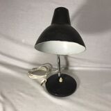 Lamp 70 vintage Brown metal and chrome years flexible table