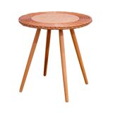Mid century rattan coffe table by Jan Kalous for ÚLUV, 1960´s, Czechoslovakia