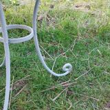 Old iron garden table