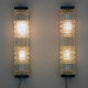 Pair of glass wall sconces by HoSo, Germany 1970s