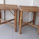 2 tables basses en rotin