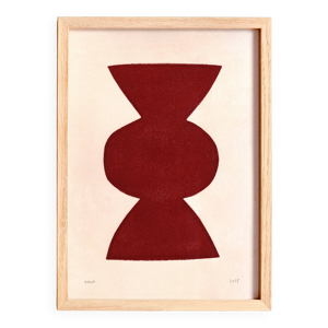 Peinture abstraite sur - rouge