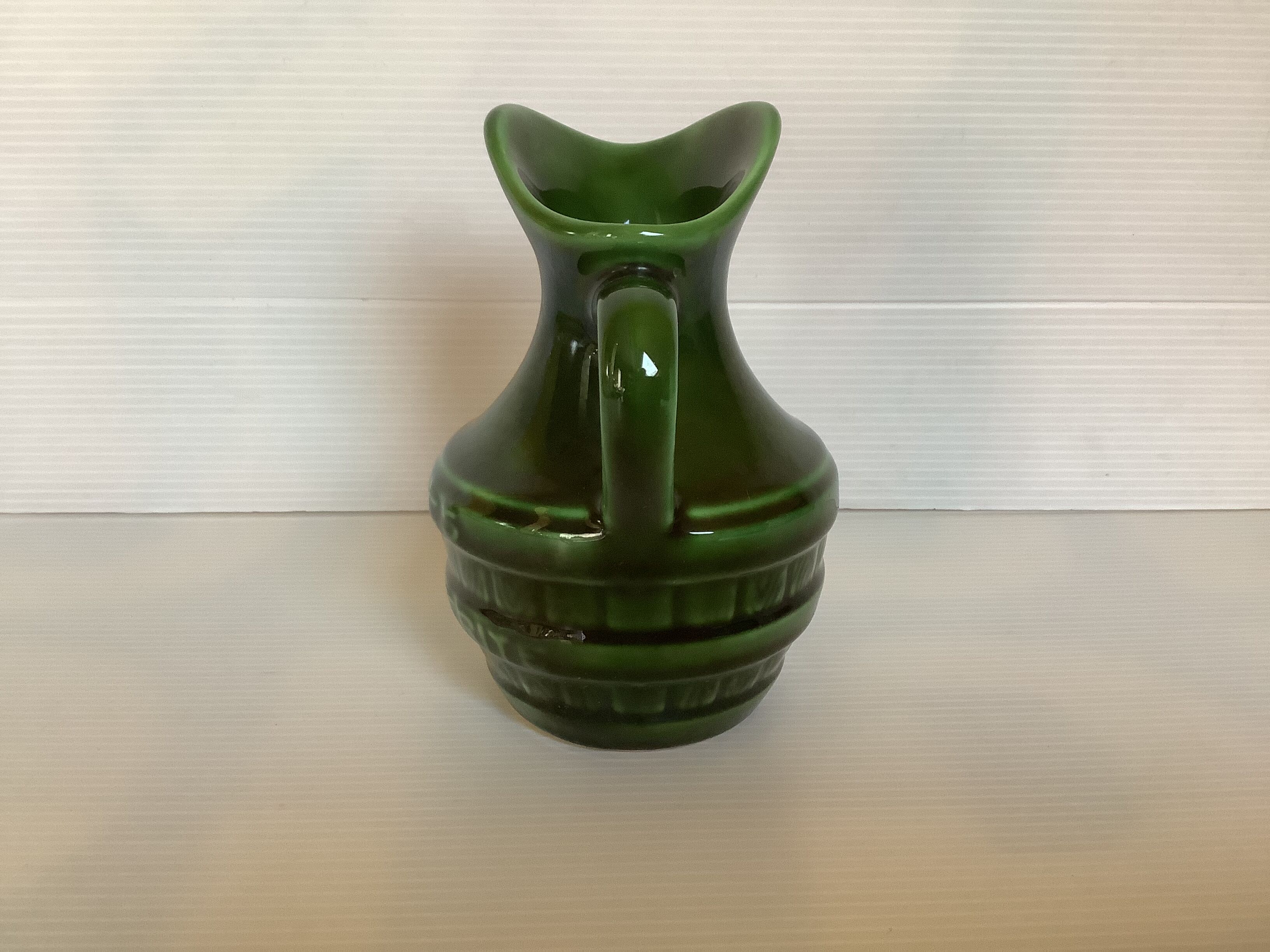 Green pitcher from the Sainte Marguerites desvres cellars