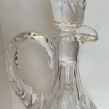 Carved crystal decanter
