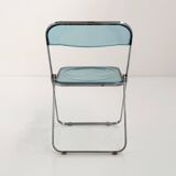 Blue Plia Chair by Giancarlo Piretti for Castelli, 1960