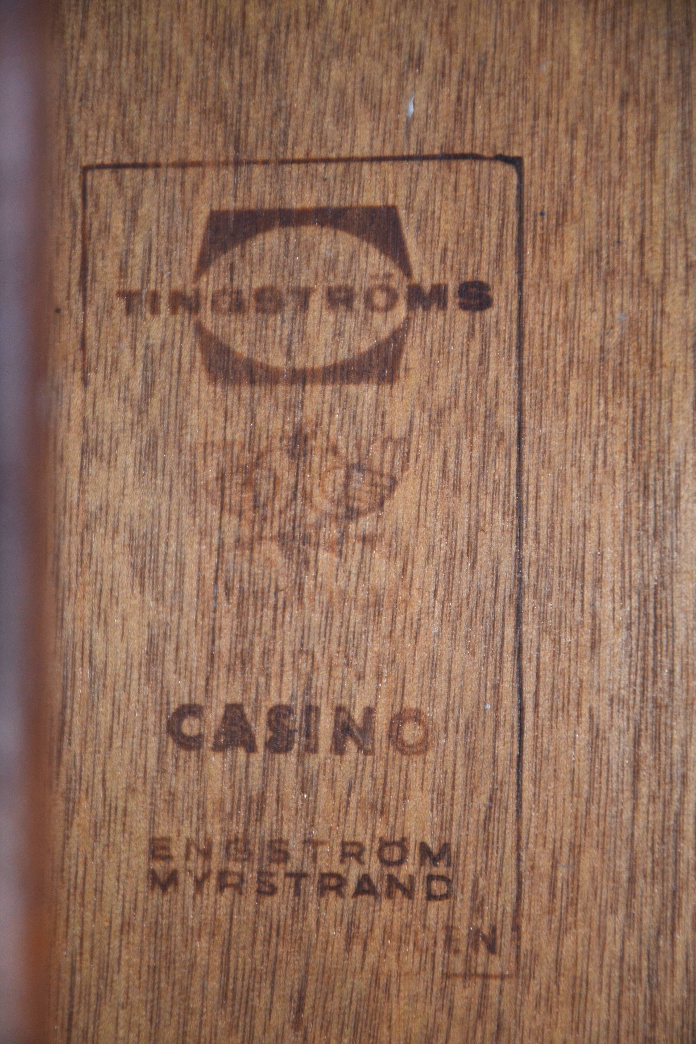 Vintage Danish Coffee Table Teak Model Casino By Sven Engström & Gunnar Myrstrand For Tingströms Swe