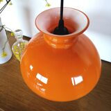 Vintage hanging "Orange" opaline suspension