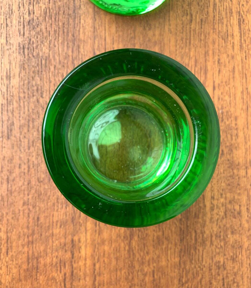 Lime Kivi Votive Candle Holder Marimekko by Heikki Orvola for Iittala, set of 2