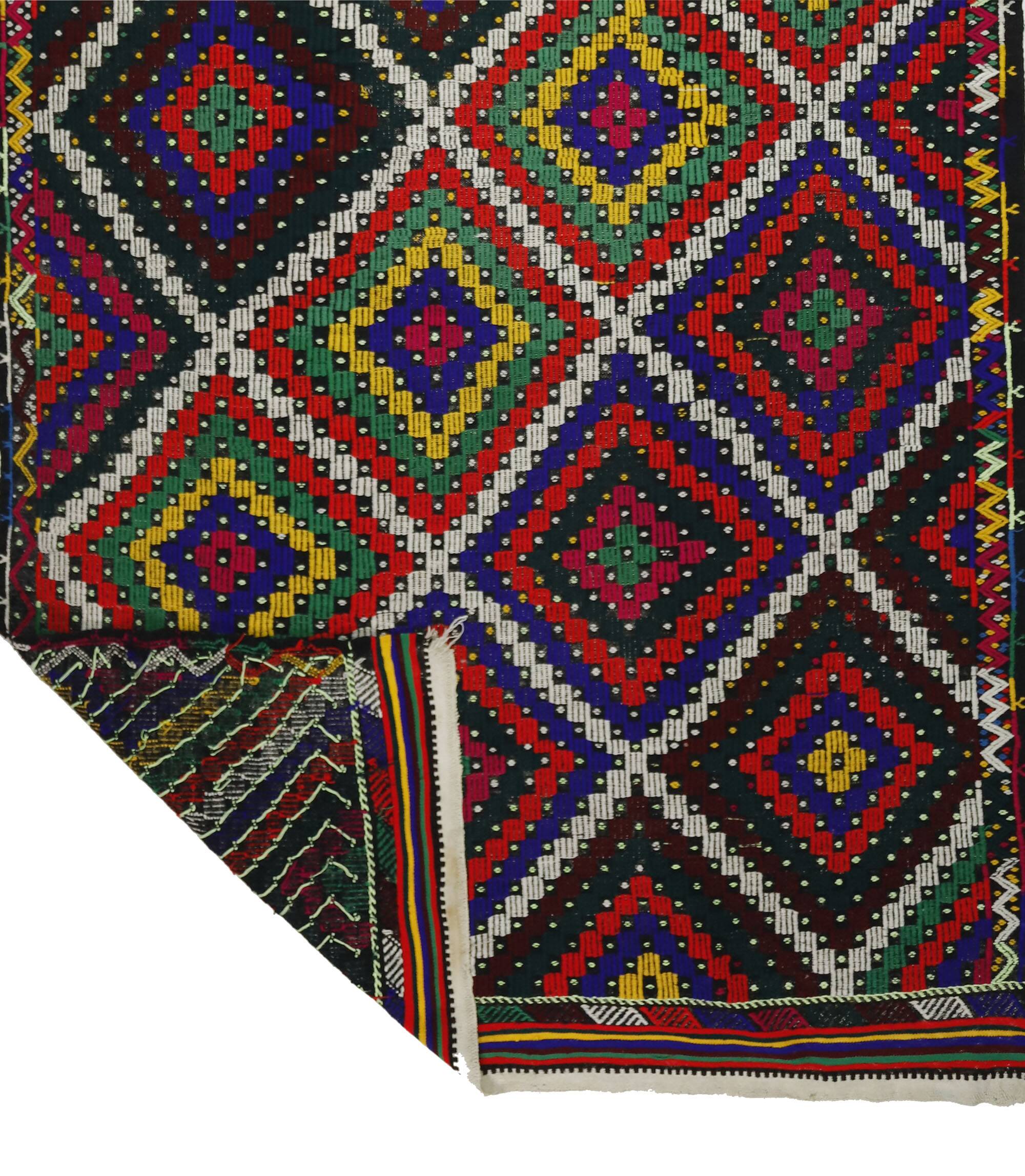 Anatolian handmade kilim rug 350 cm x 178 cm