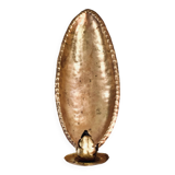 Reflector wall candle holder, brass