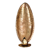 Reflector wall candle holder, brass