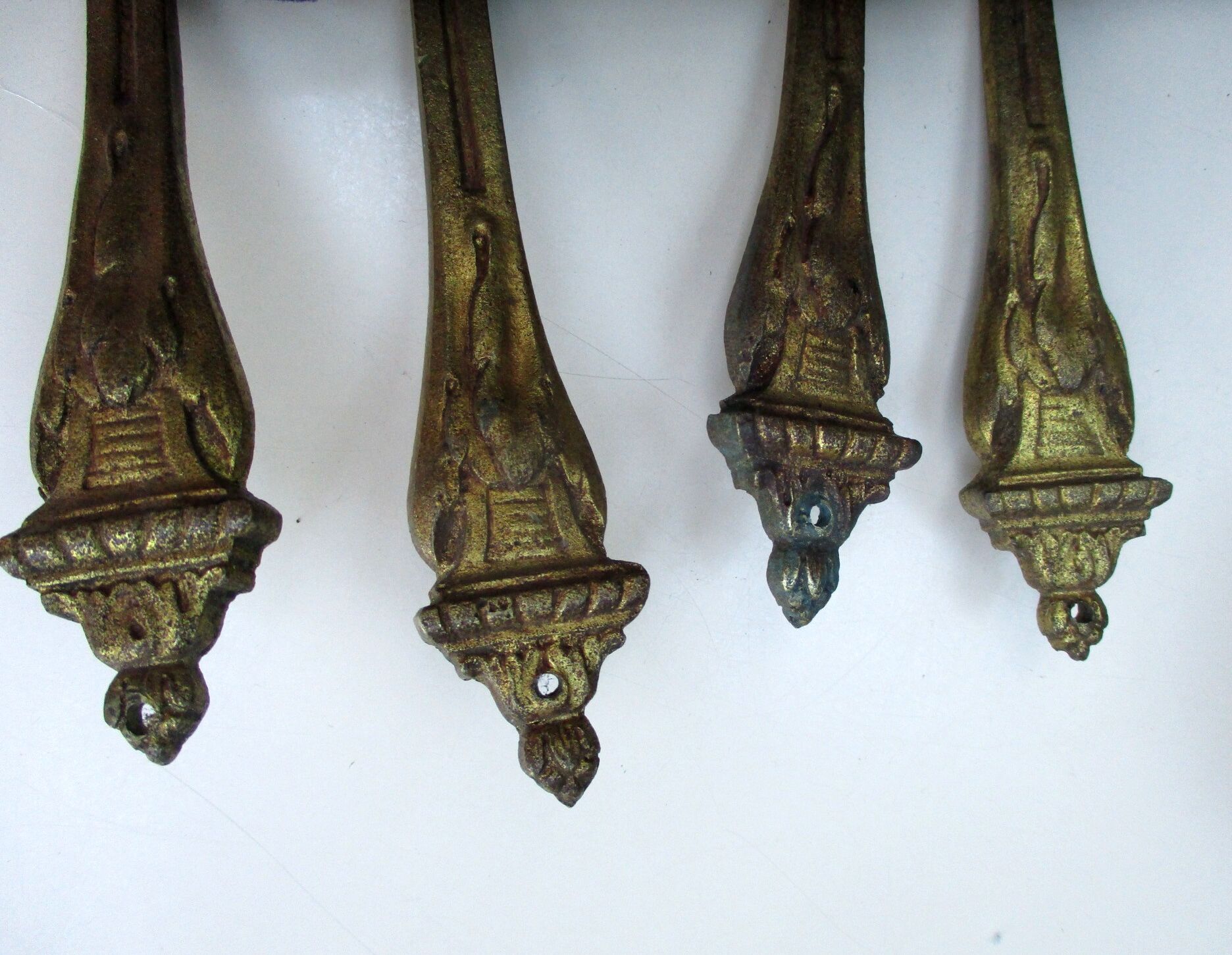 Embrasses en bronze doré Napoléon lll