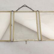 Folding mirror triptych. France 1920s 68x30cm