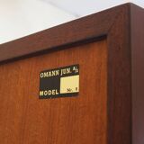 Mahogany bookcase, Danish design, 1970s, manufacture: Omann Jun