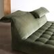 Le bambole bed in green velvet By Mario Bellini for B&B Italia, 1970s