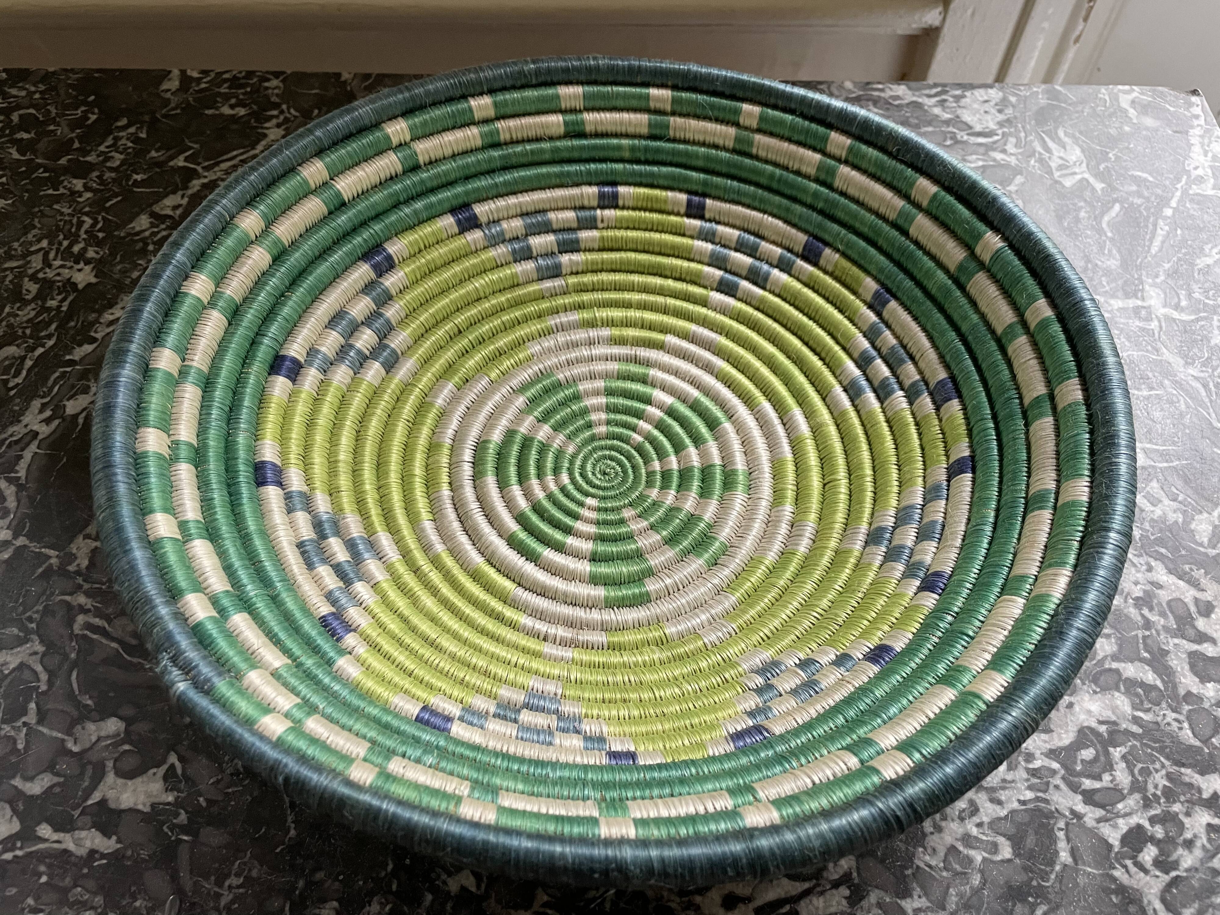 African spiral fruit basket