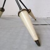 Lampadaire quafripode en corde et plastique années 50 vintage rockabilly floor lamp