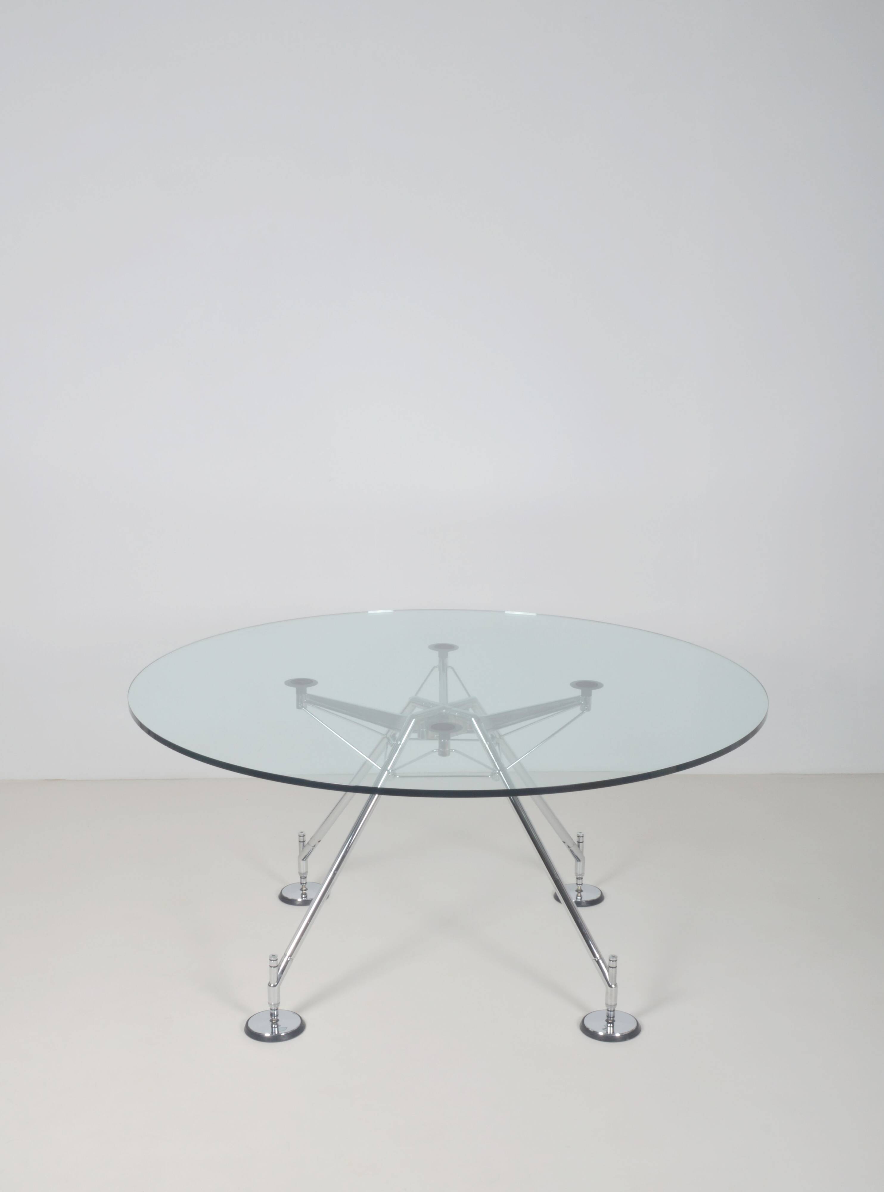 Dining table 'Nomos' designed by Sir Norman Foster for Tecno, 1987
