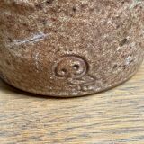 Sandstone pitcher signed Jeanne and Norbert Pierlot