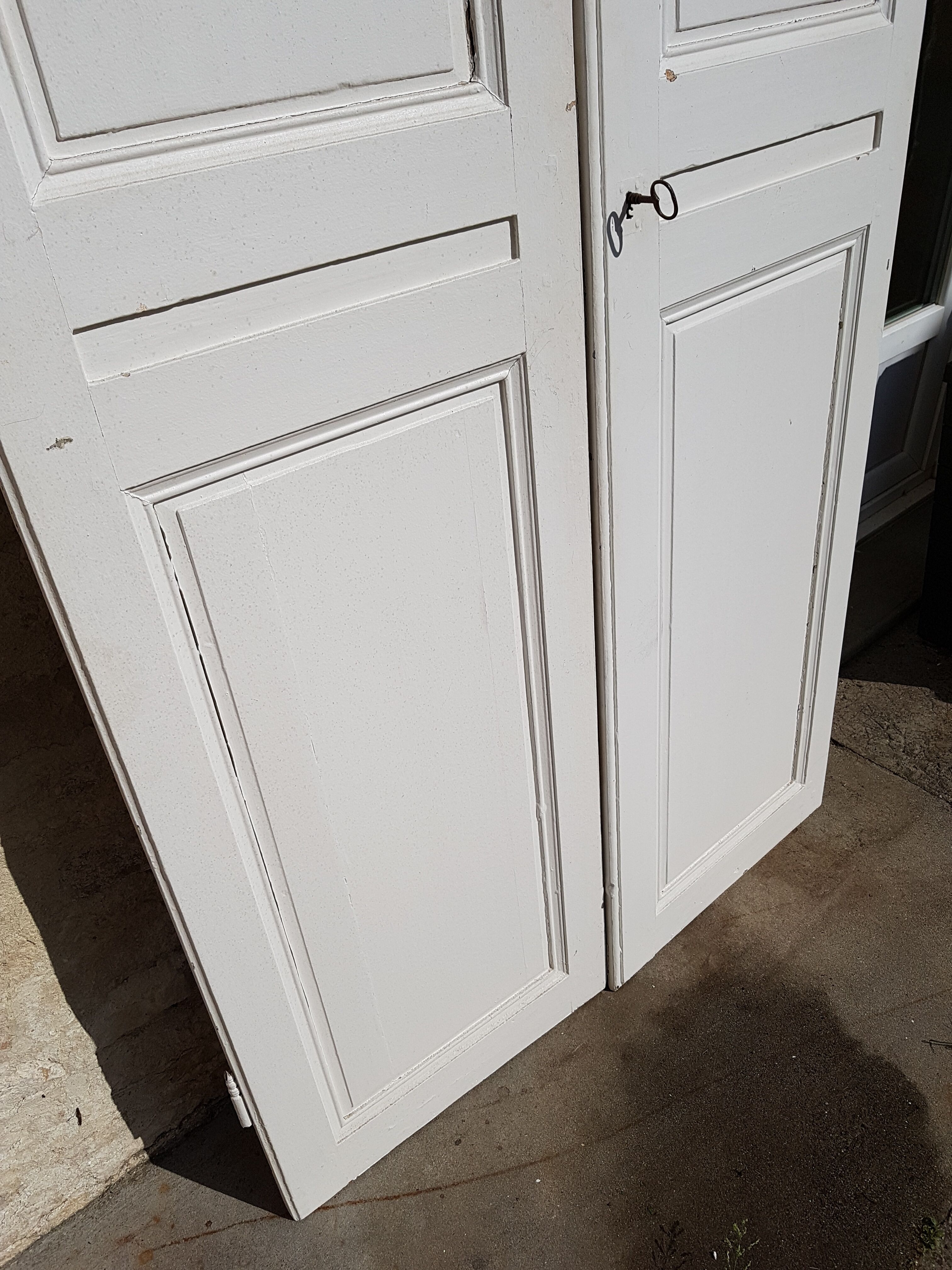 3 pairs of oak closet doors