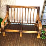 Rattan bench