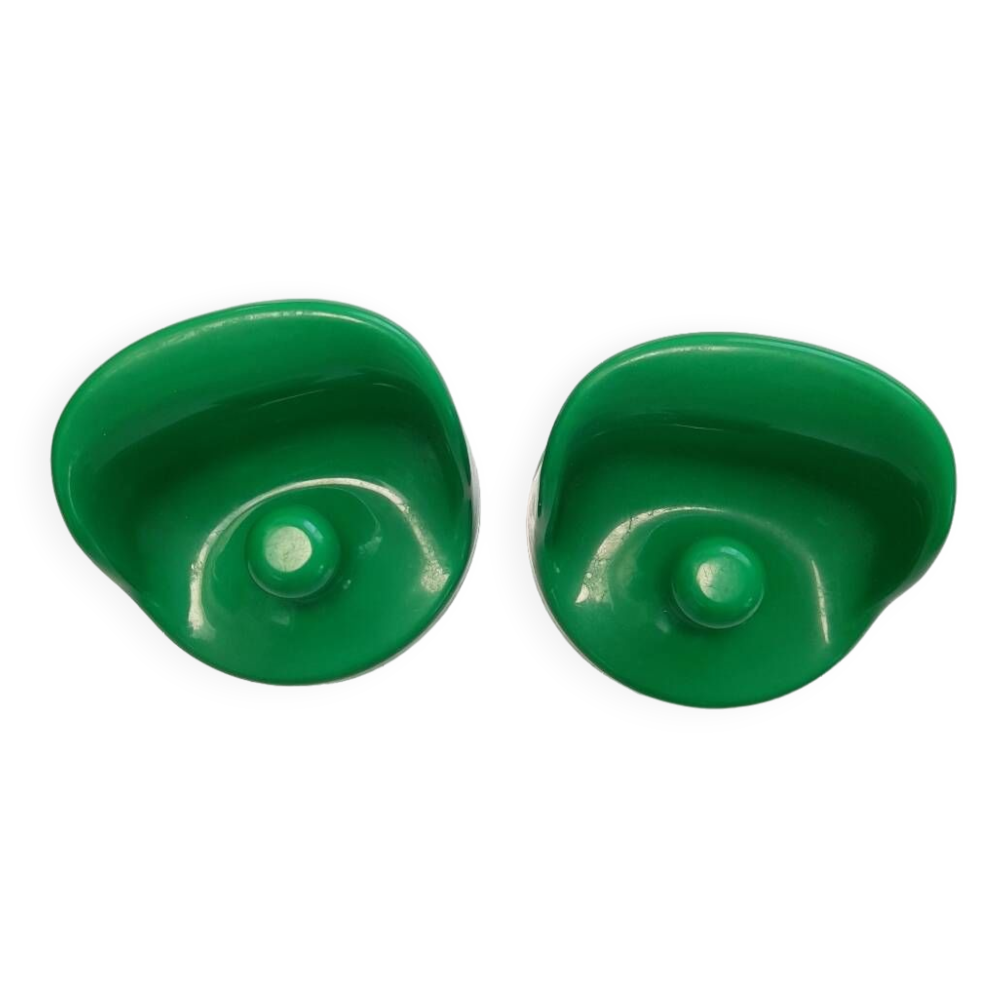 2 green Olaf von Bohr coat hooks for Kartell