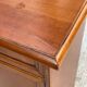 Table de chevet colonne en bois massif avec tiroirs et porte