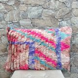 Magnifique coussin Kilim berbère vintage du Maroc
