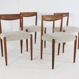 Set of 4 JCA Jensen chairs ‘Hornum’ design danois