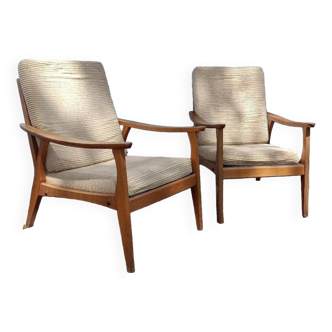 Paire de fauteuils scandinave