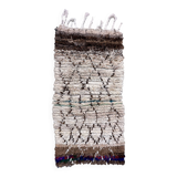 Azilal beige Moroccan rug - 161 x 81 cm