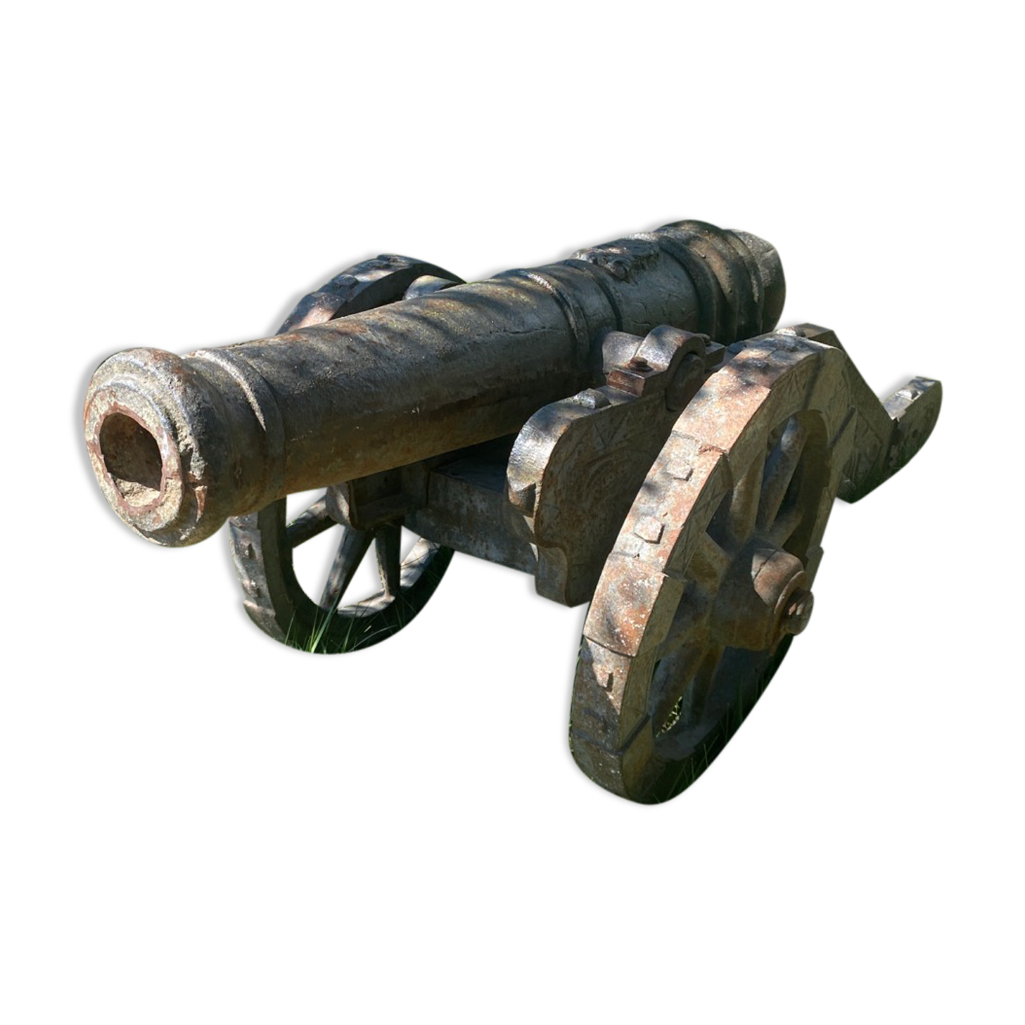 Cast iron barrel on wheels