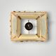 Vintage Fish Side Lamp - Grey Marble Base and Brass Fish