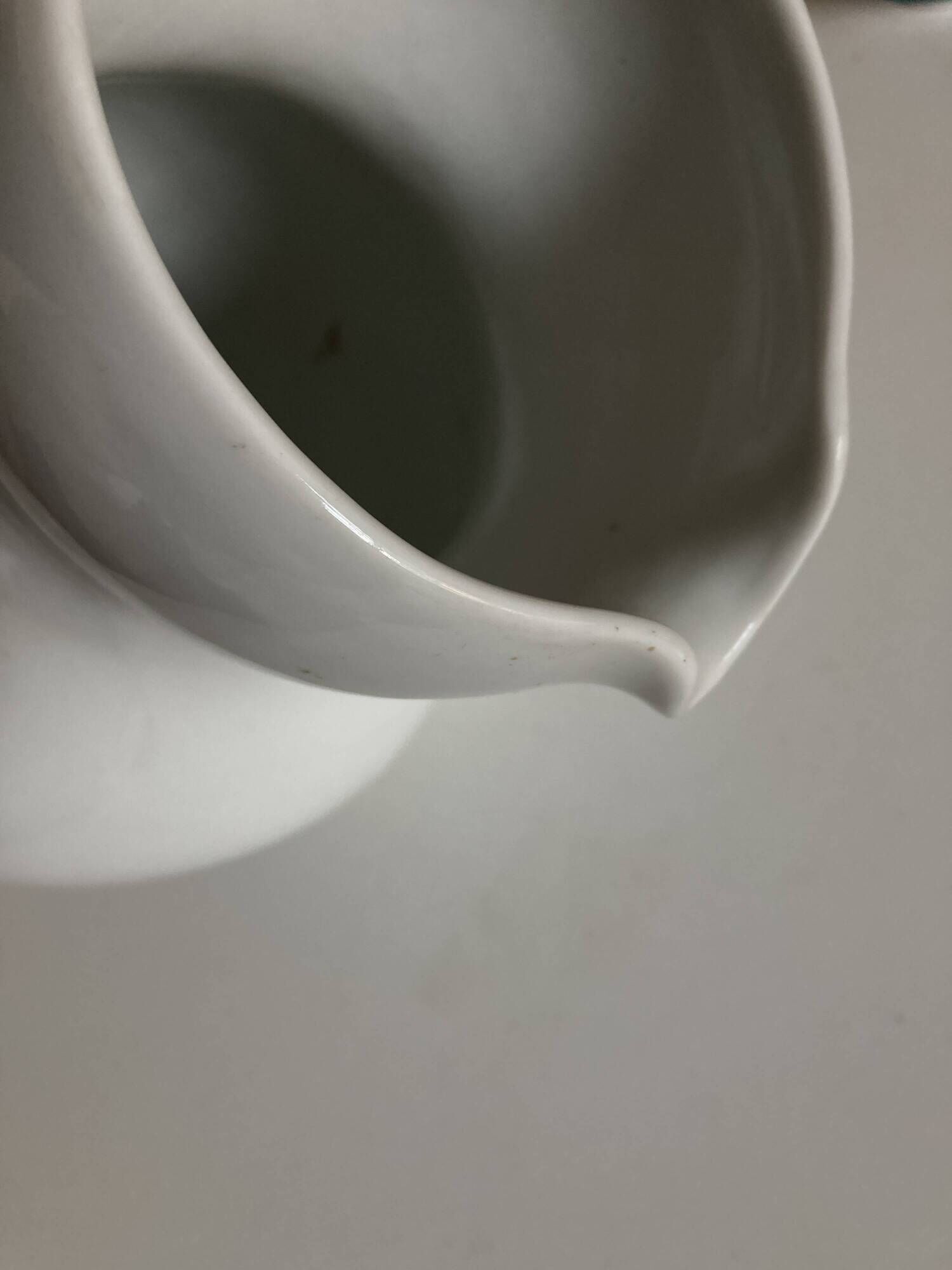 XXL white porcelain pitcher vase 19th century