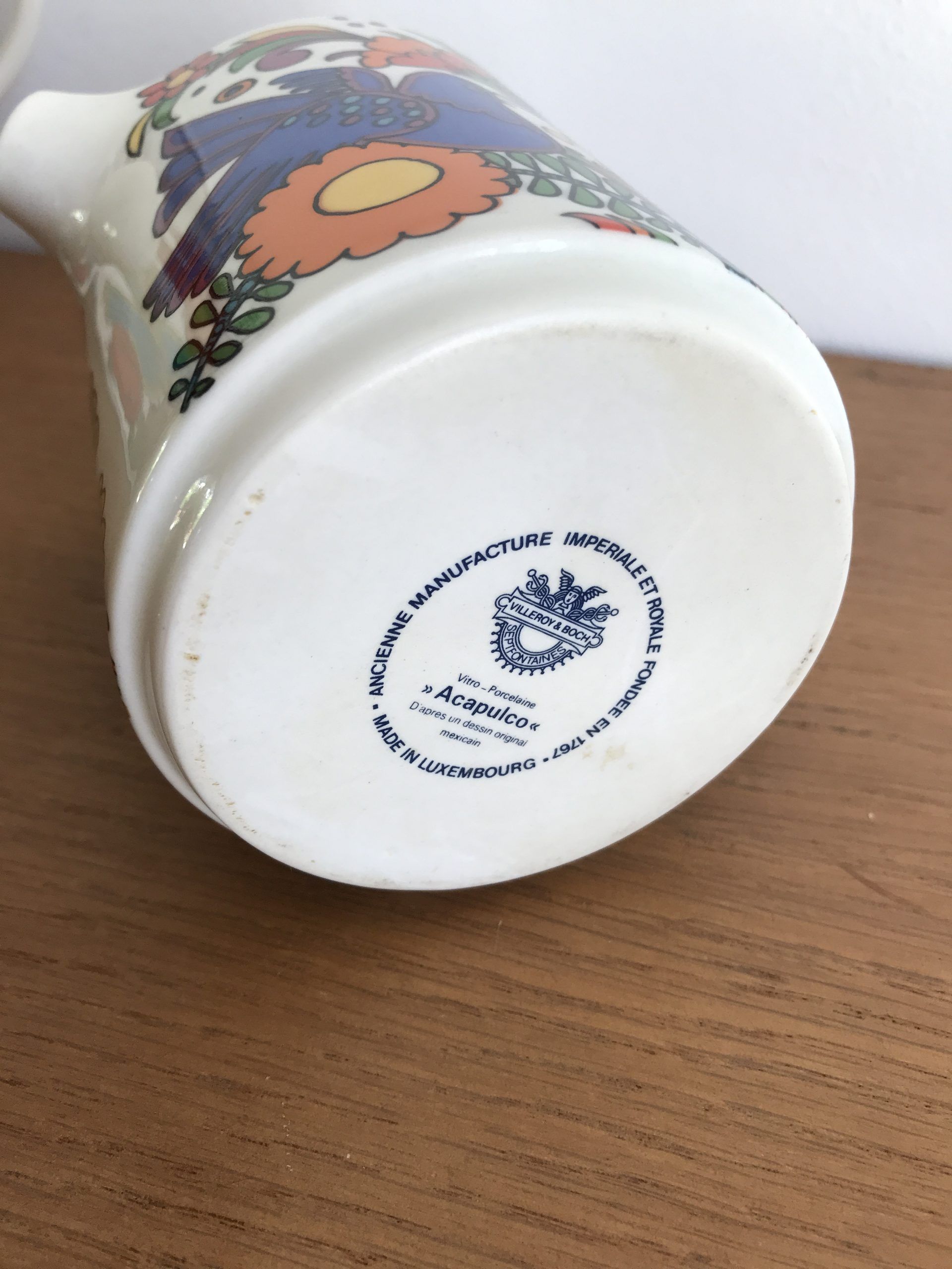 Pot à lait du modèle acapulco par villeroy et boch vers 1967