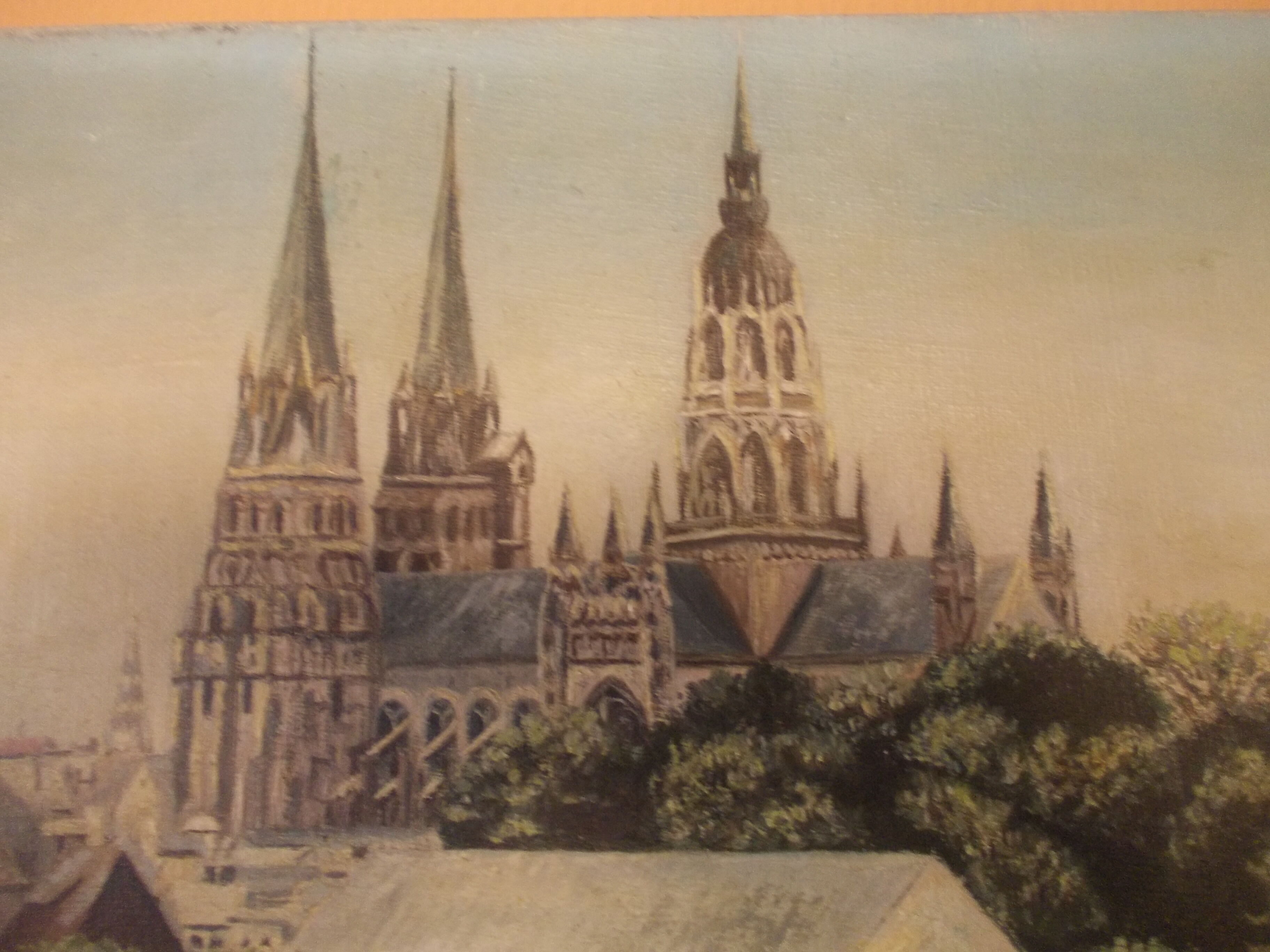Ale nd de bayeux, signed c. constant, 14 calvados, hst painting
