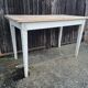 Old wooden bistro table