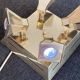 Vintage brass ceiling light OMI – Space Age design from the 1970s
