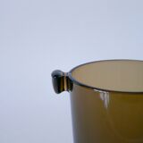 Smoked glass ice bucket design 1970