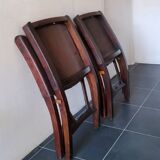 Pair of "Relax" armchairs in leather and wood, Angel I. PAZMINO - 1950