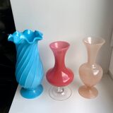 Turquoise blue opaline vase early twentieth century