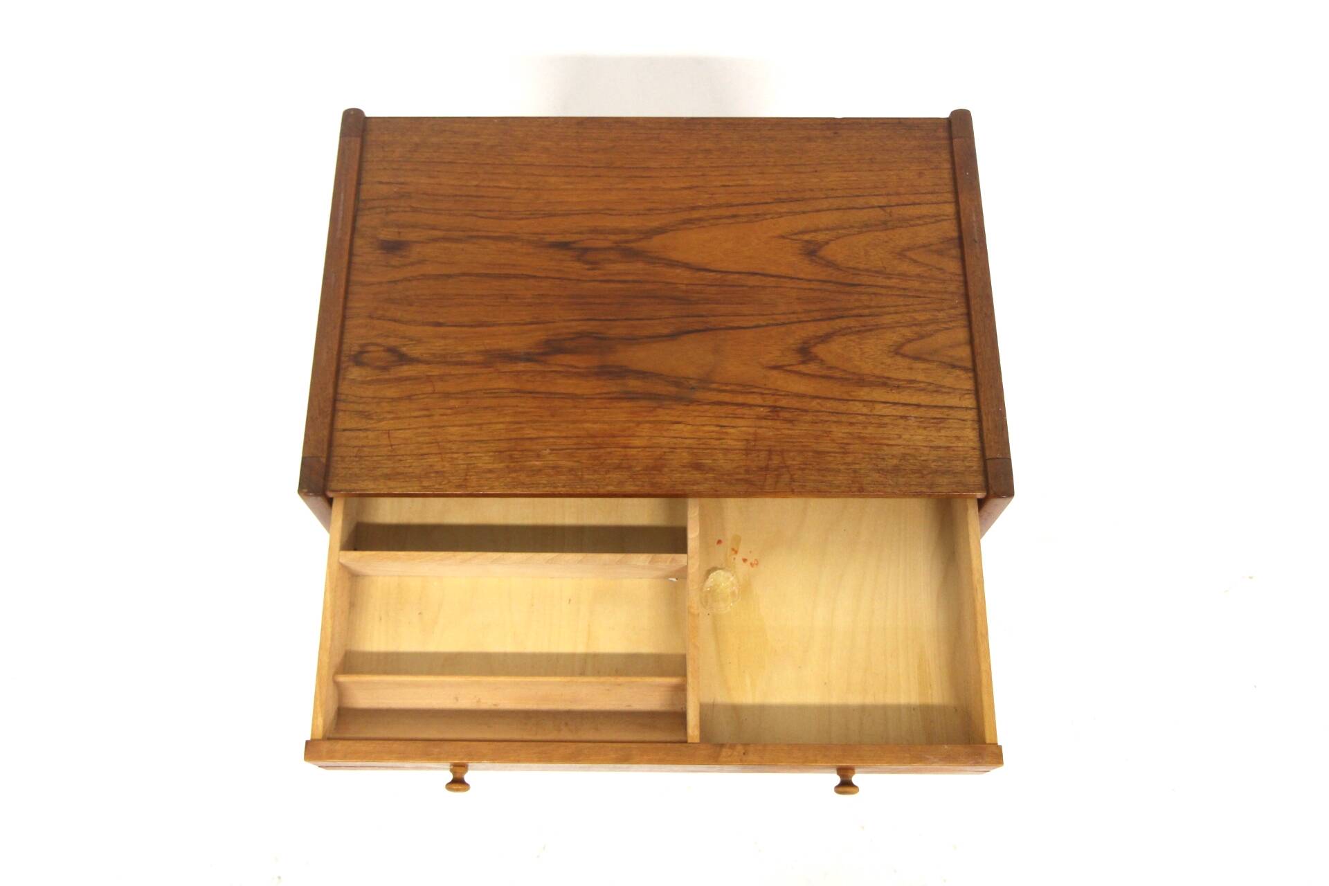 Scandinavian teak and rattan worker, Sweden, 1960s