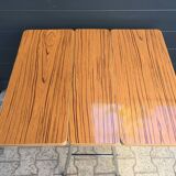 Table d'appoint Pliante en Formica & Métal chromé Vintage Retro 1960 - 1970