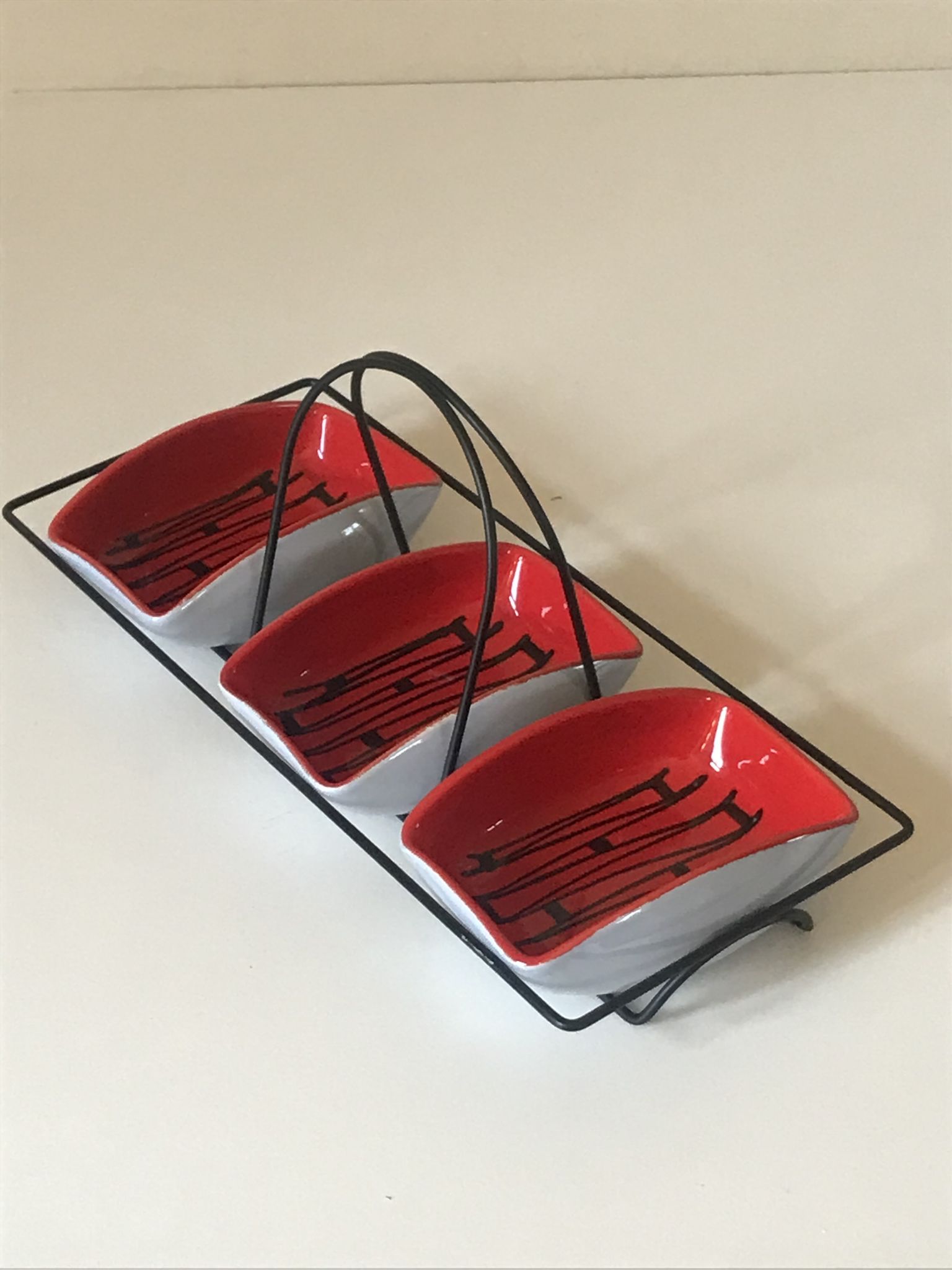 Serviteur apéritif vintage design annees 60