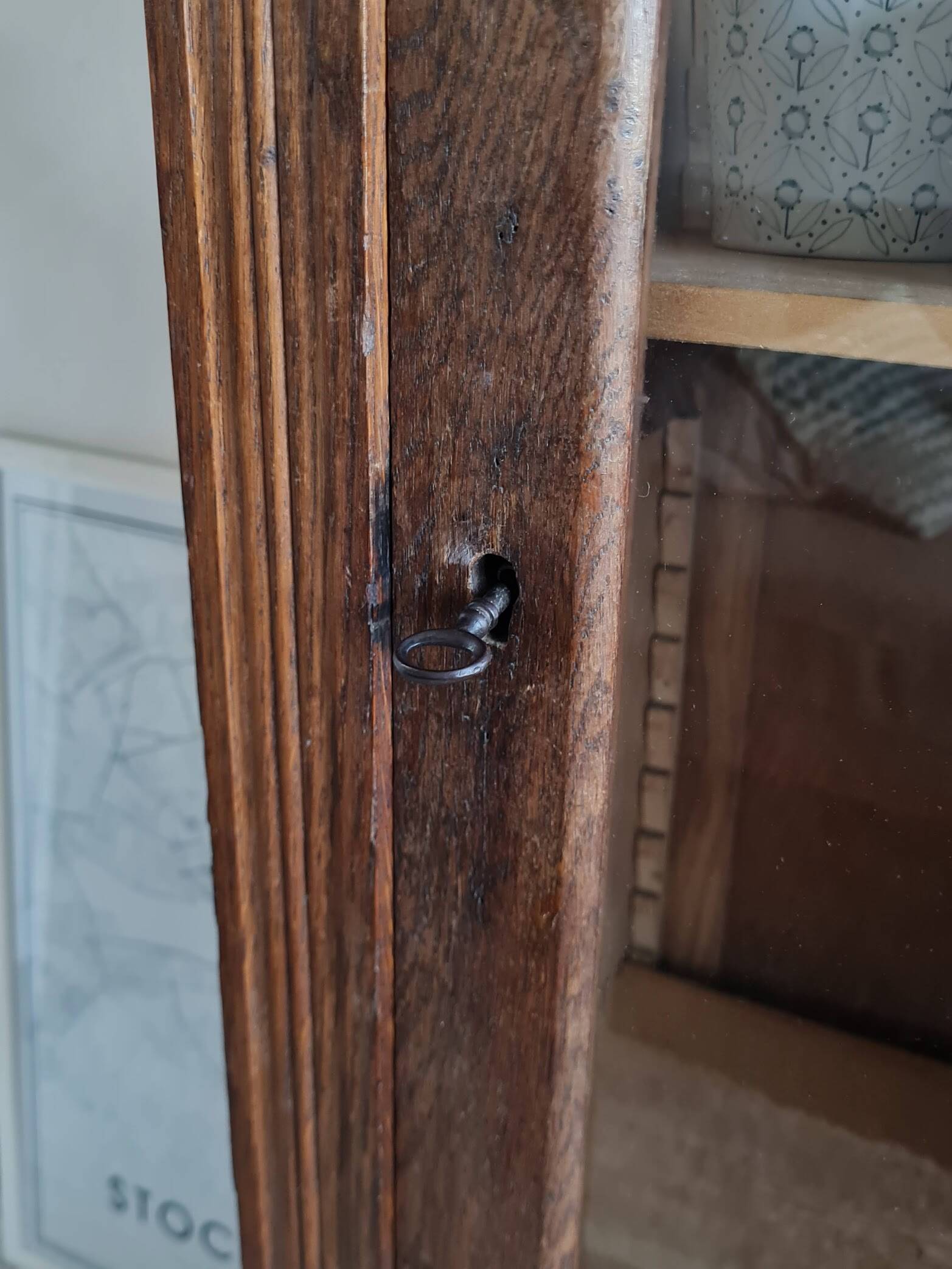 Glass-fronted Parisian wardrobe