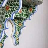 Pair of hand-painted Tunisian bedside tables or shelves
