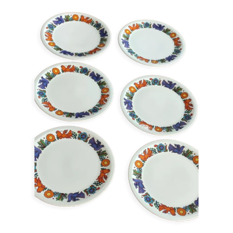6 dessert plates acapulco villeroy and bosch